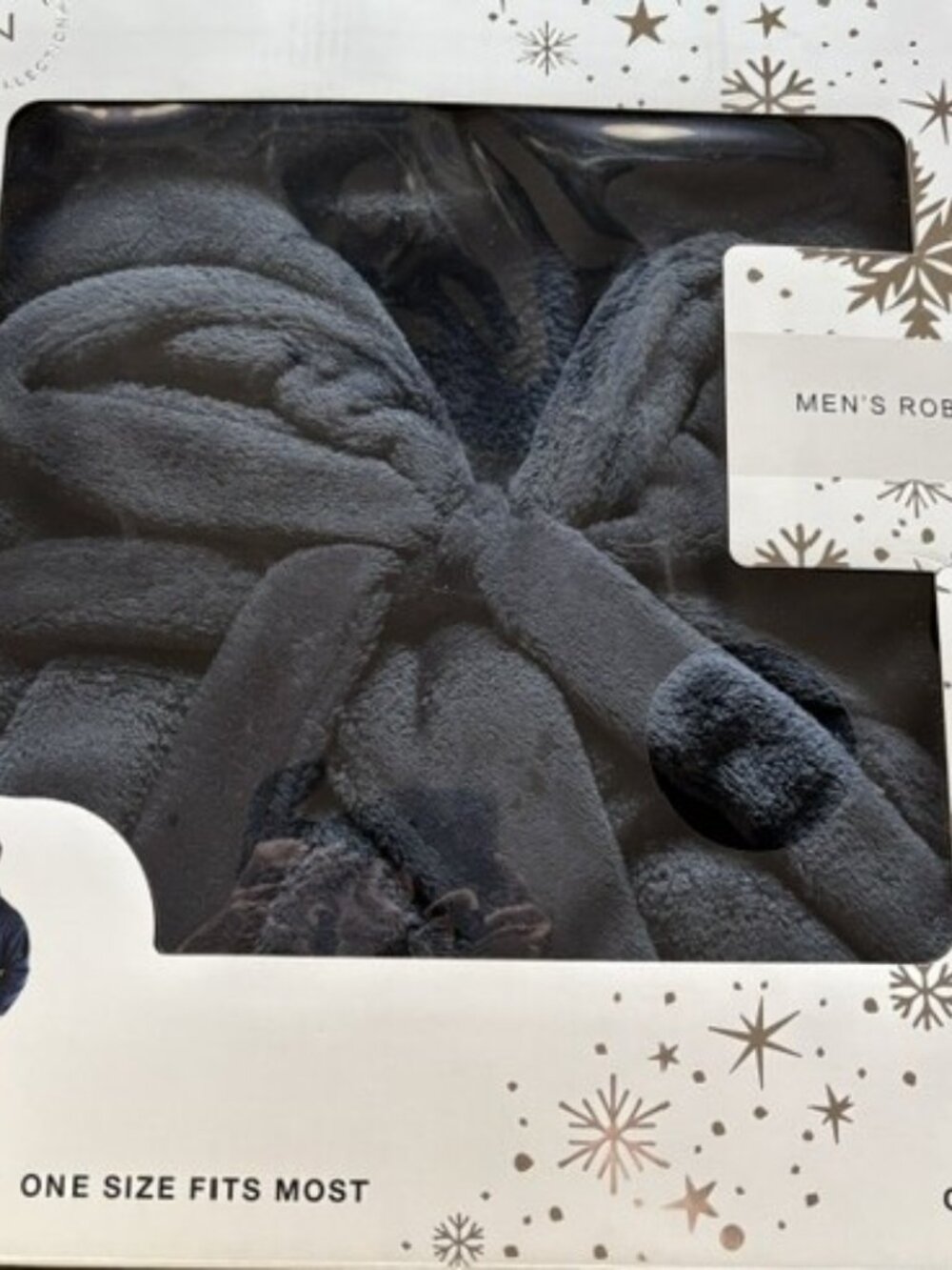 Men's Plush Robe - Picture 2 of 3